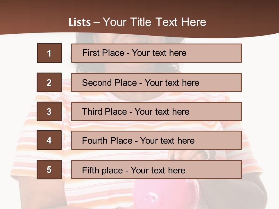 Senior Minority Woman Set On A White Background PowerPoint Template