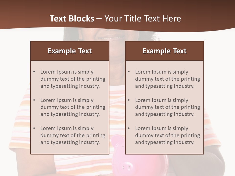 Senior Minority Woman Set On A White Background PowerPoint Template