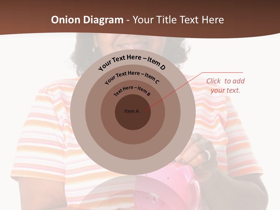 Senior Minority Woman Set On A White Background PowerPoint Template