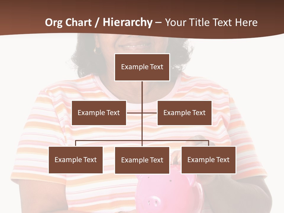 Senior Minority Woman Set On A White Background PowerPoint Template