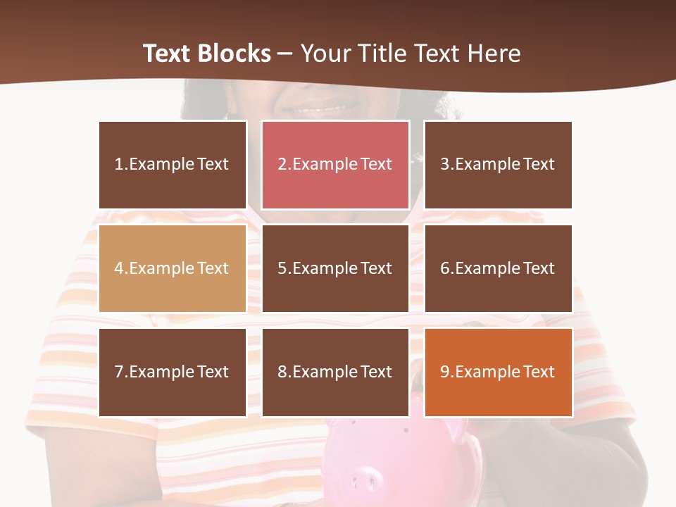 Senior Minority Woman Set On A White Background PowerPoint Template