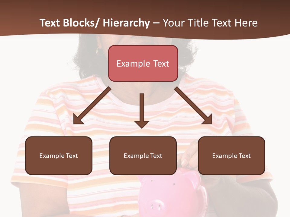 Senior Minority Woman Set On A White Background PowerPoint Template