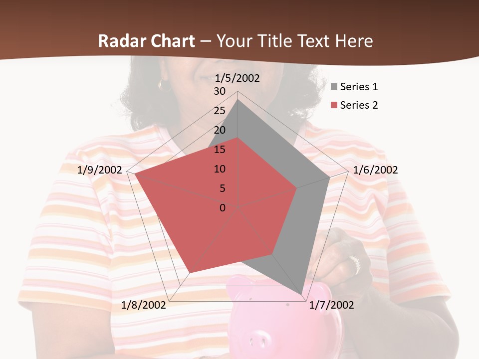 Senior Minority Woman Set On A White Background PowerPoint Template