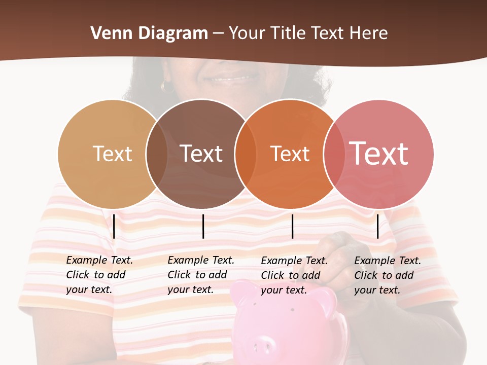 Senior Minority Woman Set On A White Background PowerPoint Template