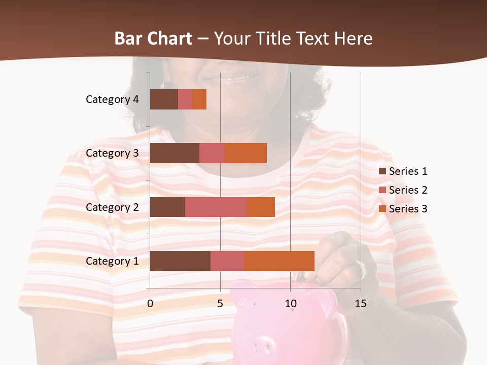 Senior Minority Woman Set On A White Background PowerPoint Template