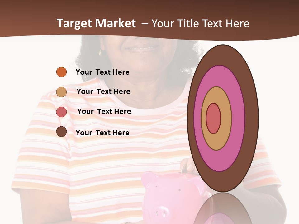 Senior Minority Woman Set On A White Background PowerPoint Template