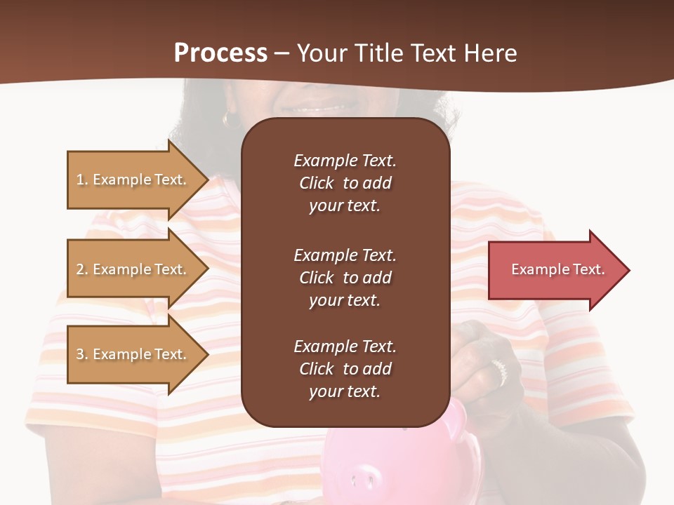 Senior Minority Woman Set On A White Background PowerPoint Template