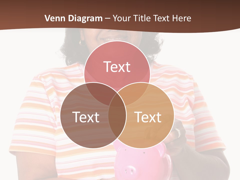 Senior Minority Woman Set On A White Background PowerPoint Template