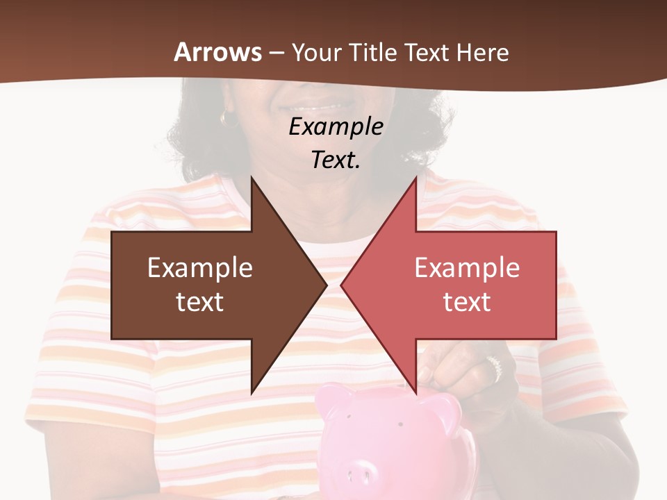 Senior Minority Woman Set On A White Background PowerPoint Template