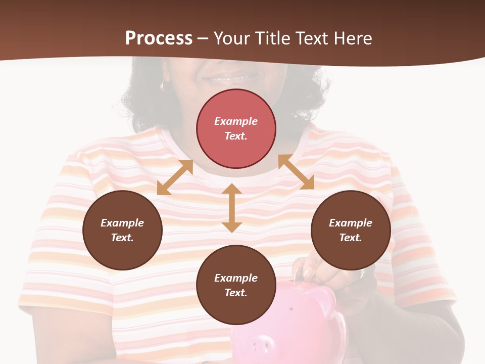 Senior Minority Woman Set On A White Background PowerPoint Template