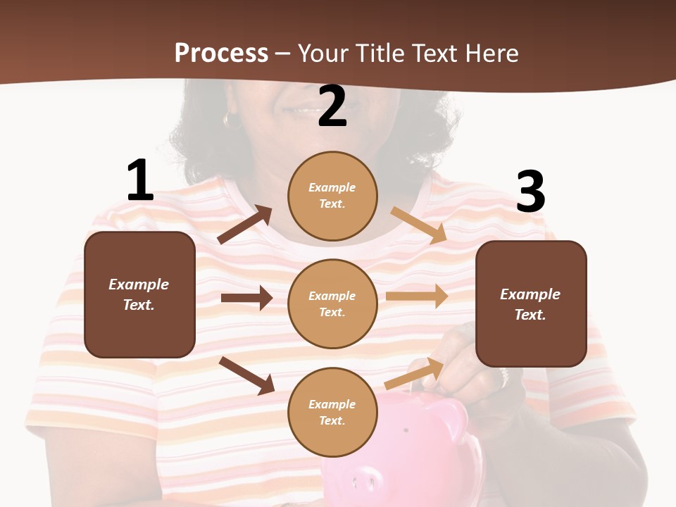 Senior Minority Woman Set On A White Background PowerPoint Template