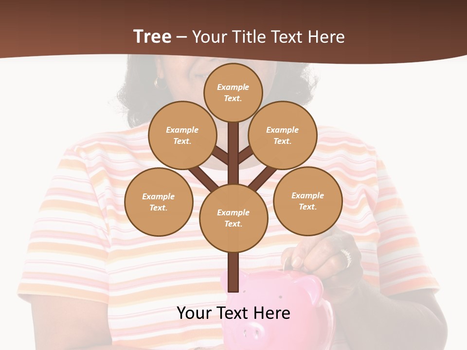 Senior Minority Woman Set On A White Background PowerPoint Template