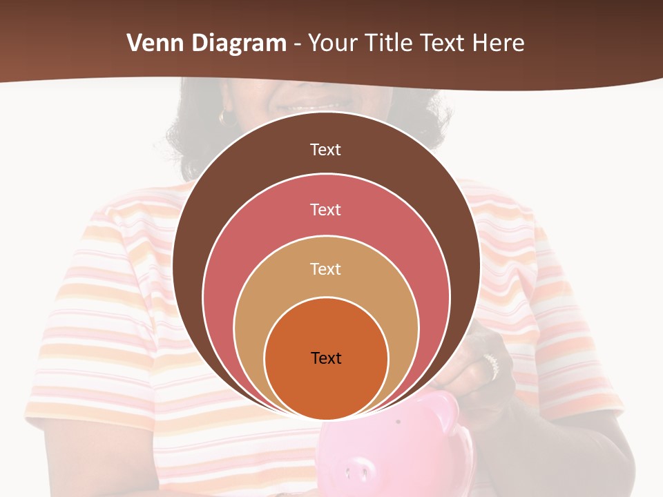 Senior Minority Woman Set On A White Background PowerPoint Template