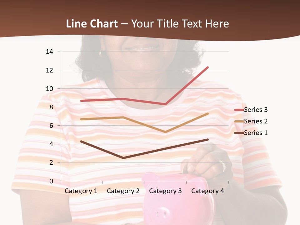 Senior Minority Woman Set On A White Background PowerPoint Template