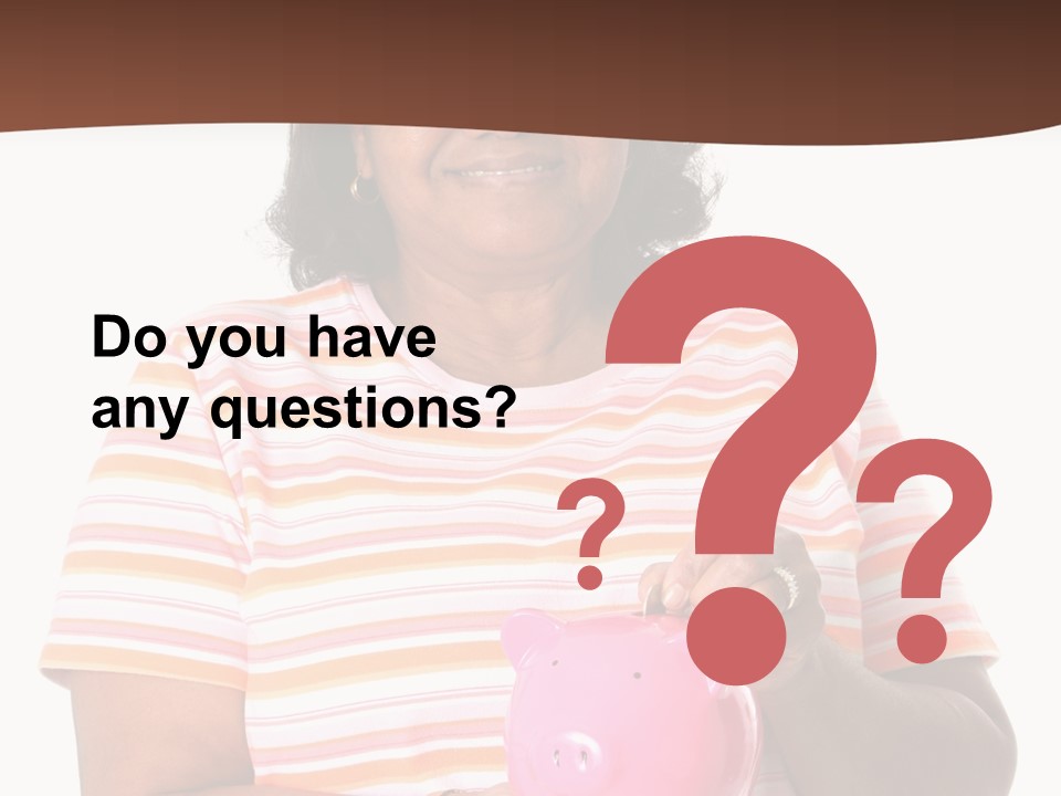 Senior Minority Woman Set On A White Background PowerPoint Template