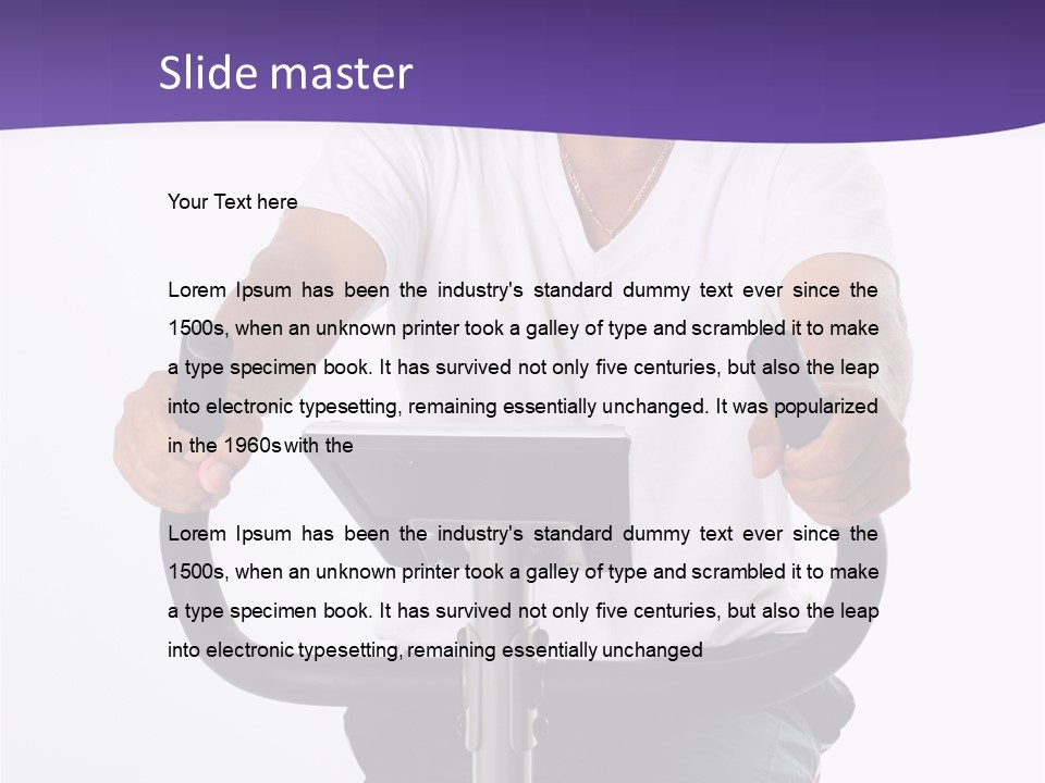 Senior Minority Man Working Out Set On A White Background PowerPoint Template