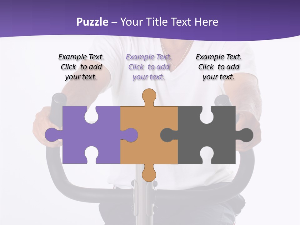 Senior Minority Man Working Out Set On A White Background PowerPoint Template