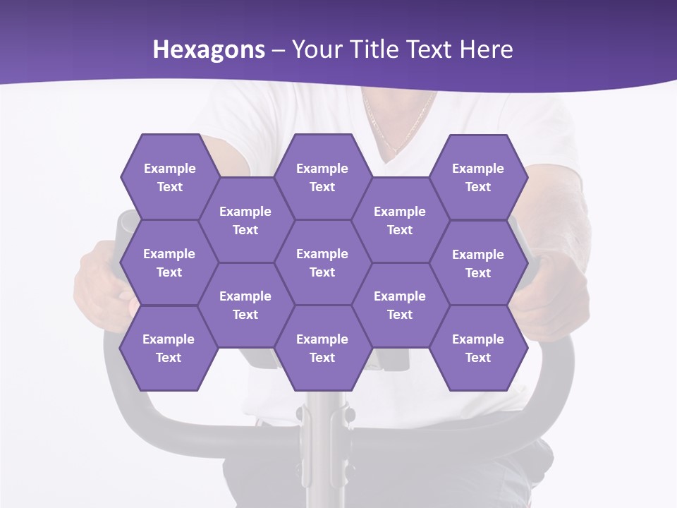 Senior Minority Man Working Out Set On A White Background PowerPoint Template