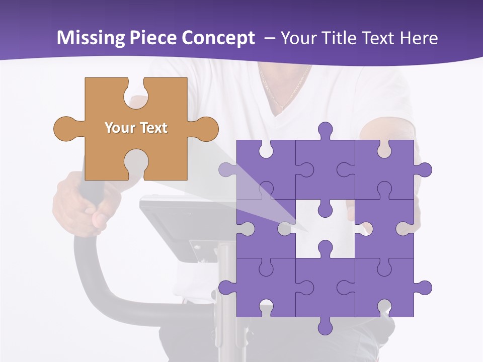 Senior Minority Man Working Out Set On A White Background PowerPoint Template