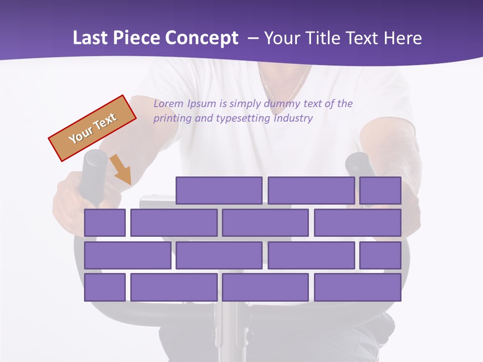 Senior Minority Man Working Out Set On A White Background PowerPoint Template