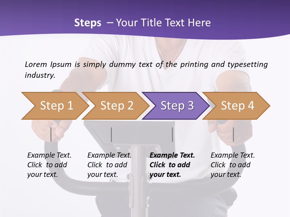 Senior Minority Man Working Out Set On A White Background PowerPoint Template