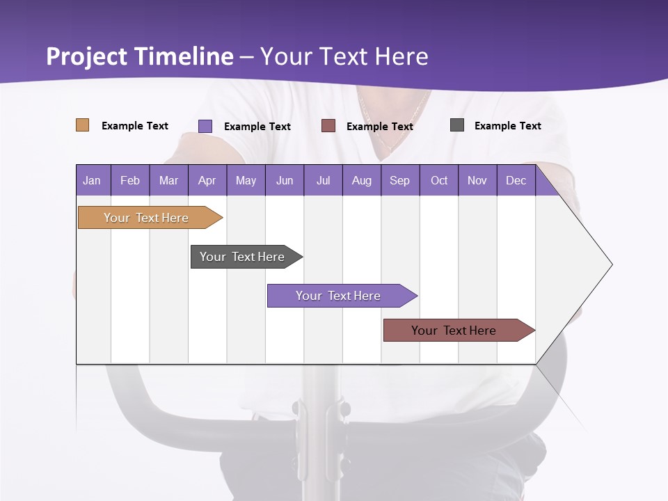 Senior Minority Man Working Out Set On A White Background PowerPoint Template