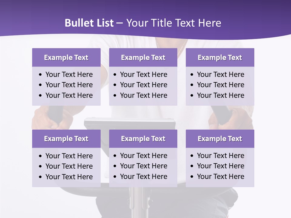 Senior Minority Man Working Out Set On A White Background PowerPoint Template