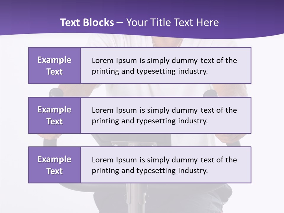 Senior Minority Man Working Out Set On A White Background PowerPoint Template