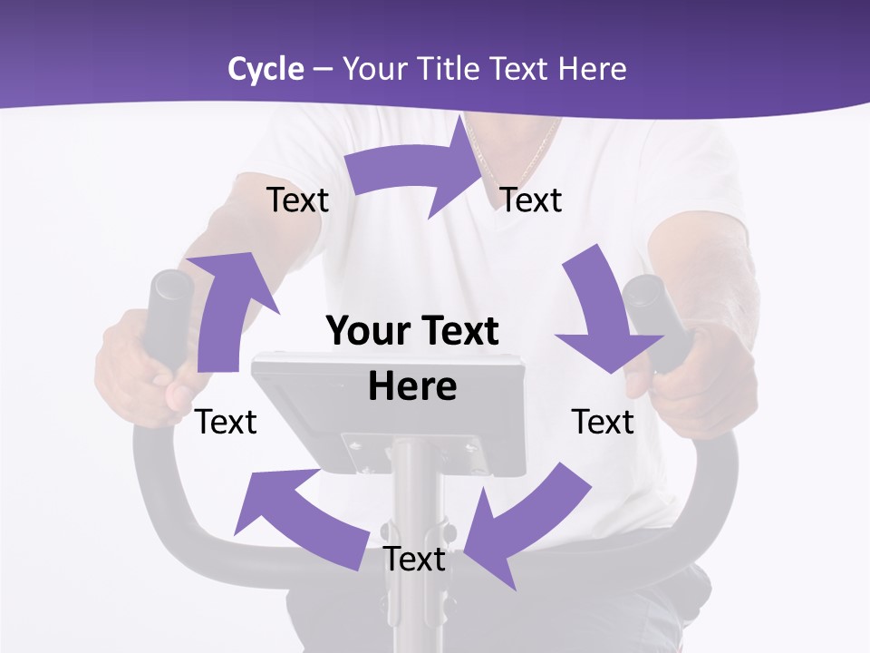 Senior Minority Man Working Out Set On A White Background PowerPoint Template