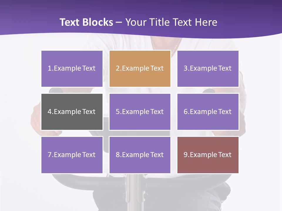 Senior Minority Man Working Out Set On A White Background PowerPoint Template