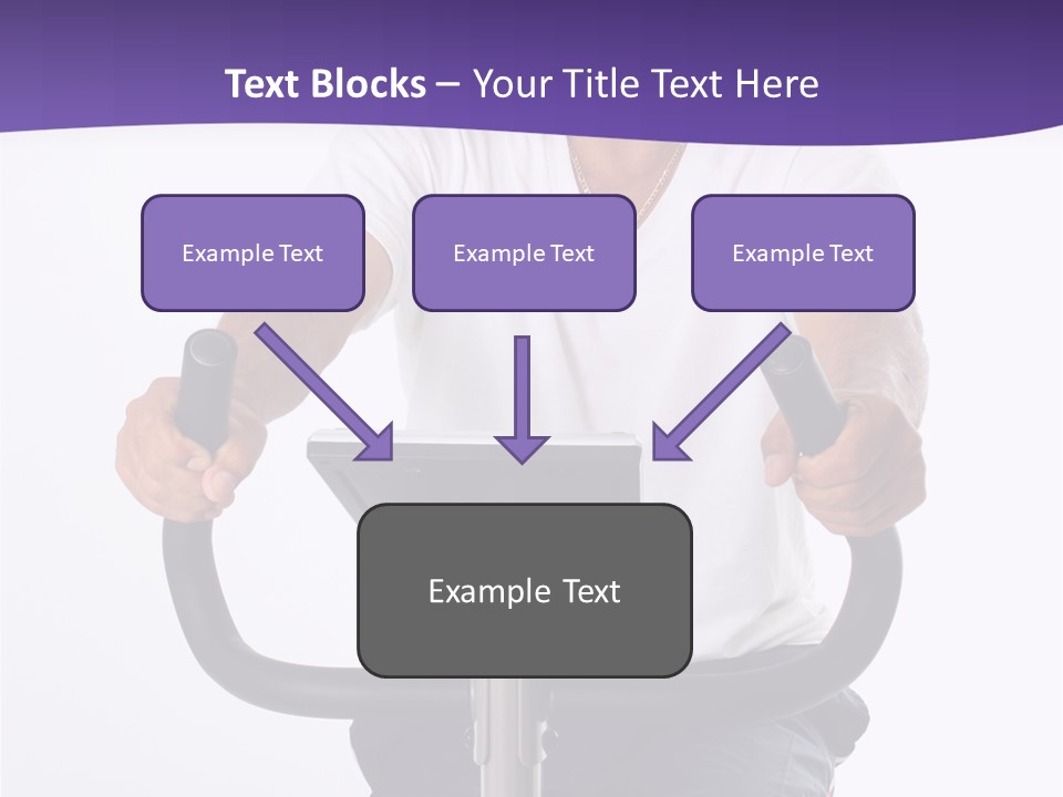 Senior Minority Man Working Out Set On A White Background PowerPoint Template