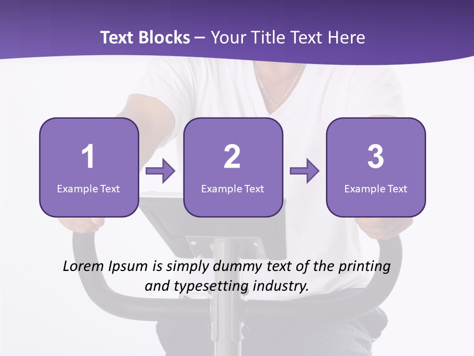 Senior Minority Man Working Out Set On A White Background PowerPoint Template