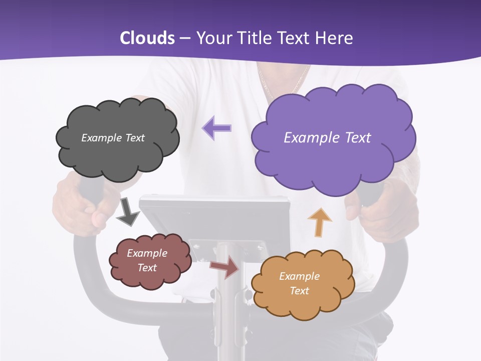 Senior Minority Man Working Out Set On A White Background PowerPoint Template