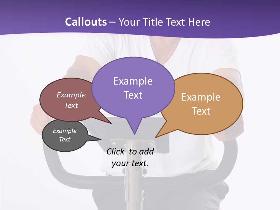 Senior Minority Man Working Out Set On A White Background PowerPoint Template