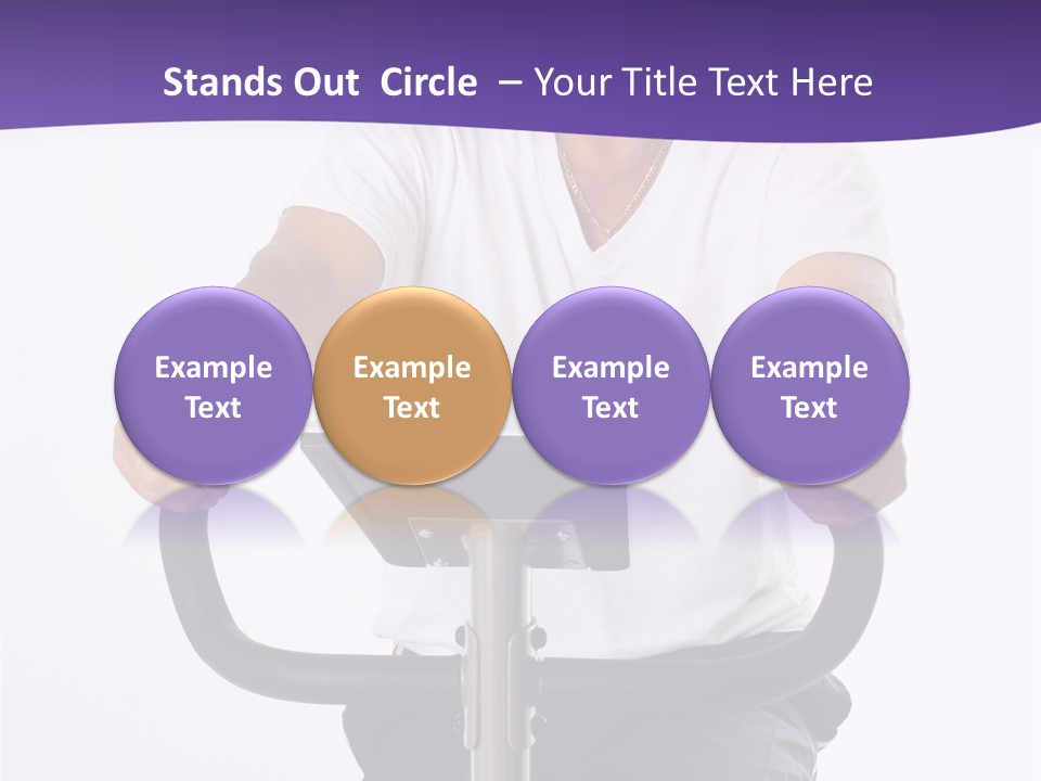 Senior Minority Man Working Out Set On A White Background PowerPoint Template