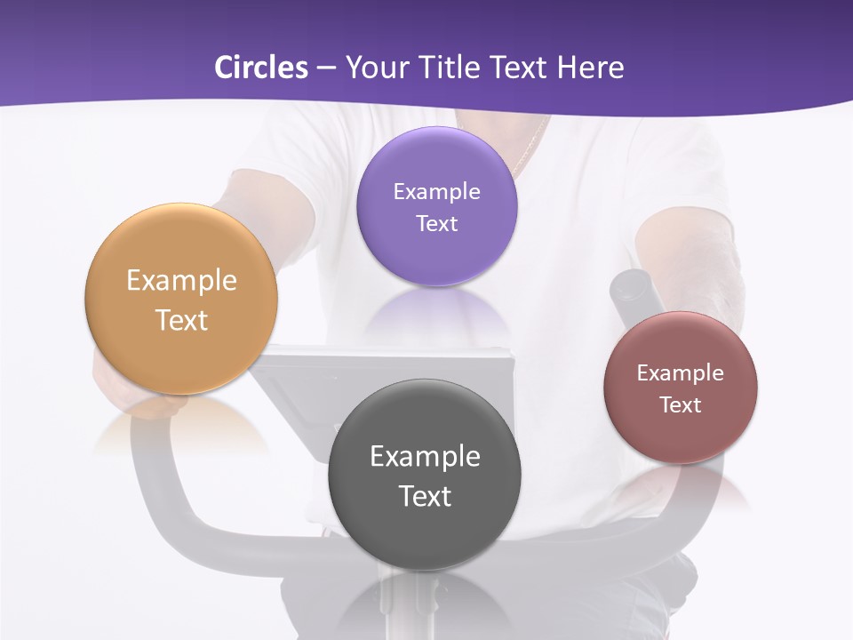 Senior Minority Man Working Out Set On A White Background PowerPoint Template