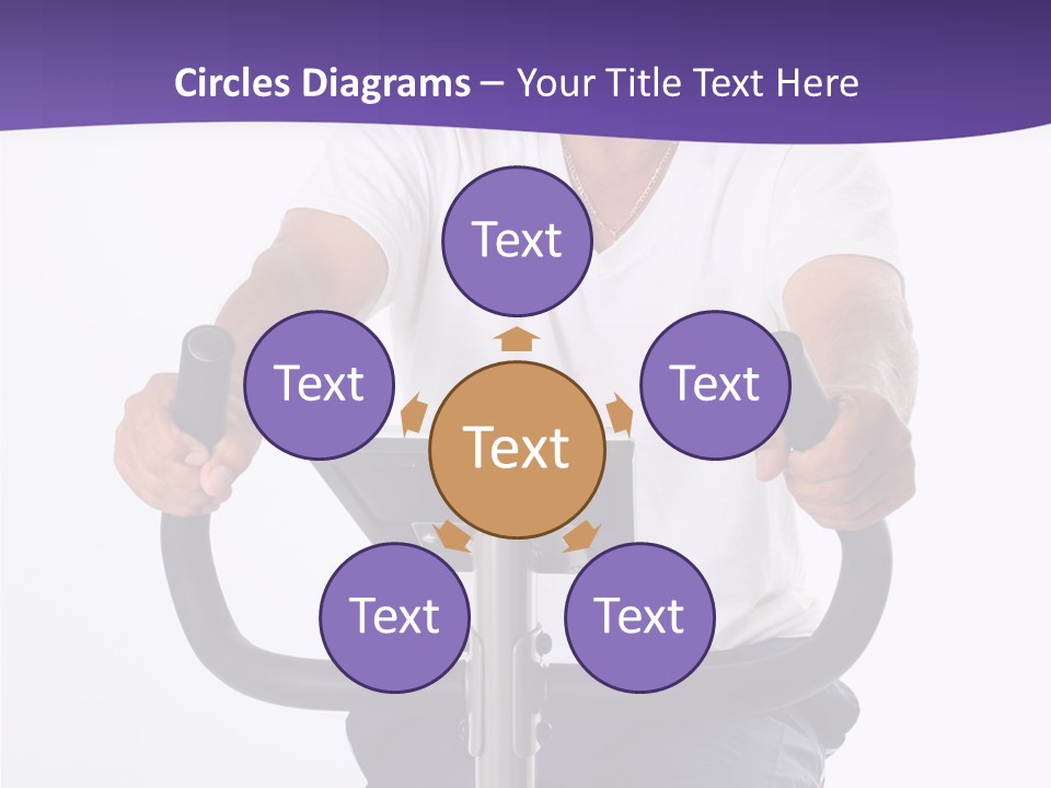 Senior Minority Man Working Out Set On A White Background PowerPoint Template