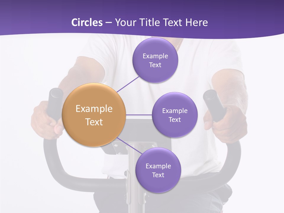 Senior Minority Man Working Out Set On A White Background PowerPoint Template