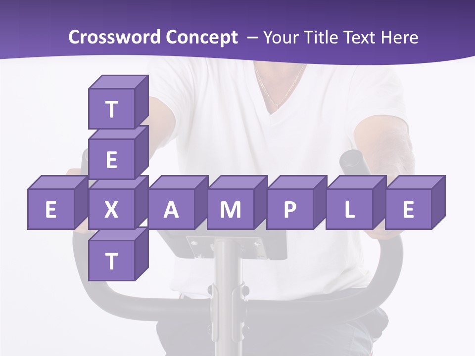 Senior Minority Man Working Out Set On A White Background PowerPoint Template