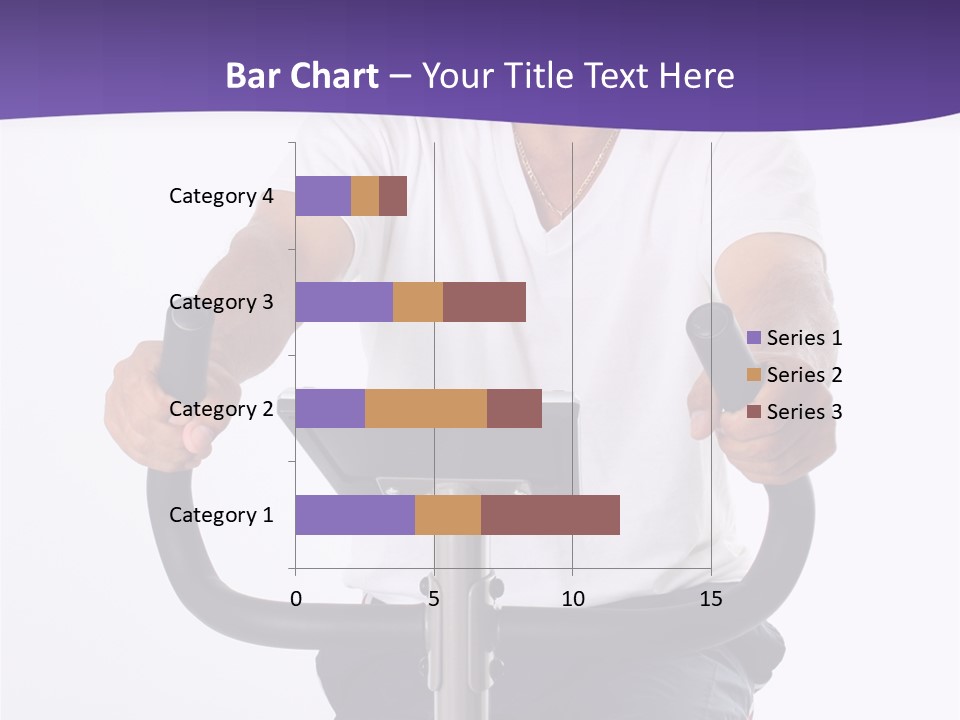 Senior Minority Man Working Out Set On A White Background PowerPoint Template