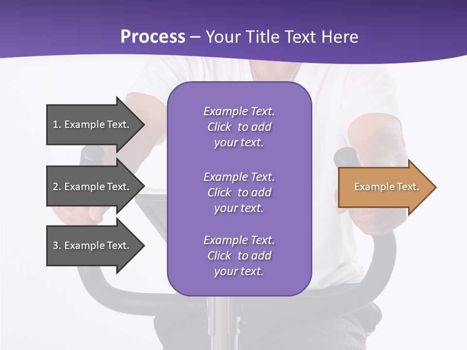 Senior Minority Man Working Out Set On A White Background PowerPoint Template