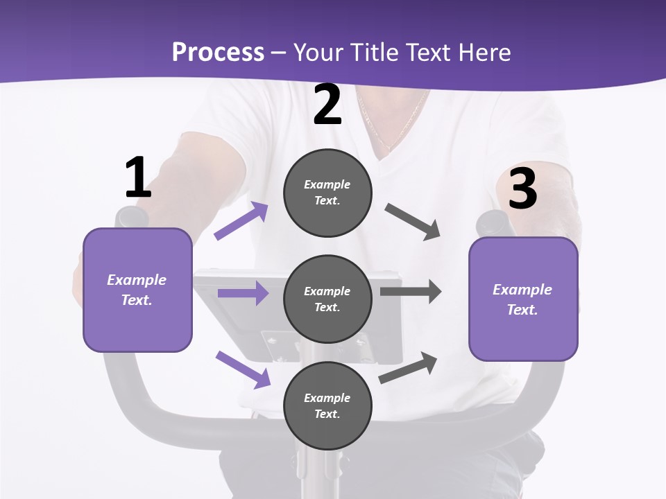 Senior Minority Man Working Out Set On A White Background PowerPoint Template