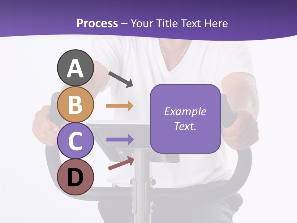 Senior Minority Man Working Out Set On A White Background PowerPoint Template