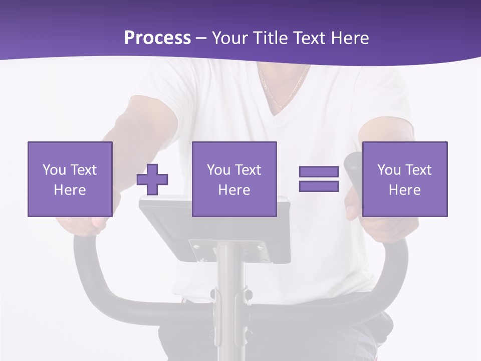 Senior Minority Man Working Out Set On A White Background PowerPoint Template