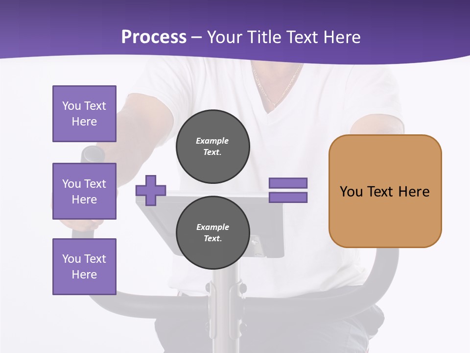 Senior Minority Man Working Out Set On A White Background PowerPoint Template