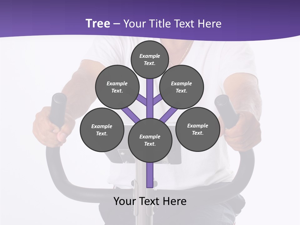 Senior Minority Man Working Out Set On A White Background PowerPoint Template