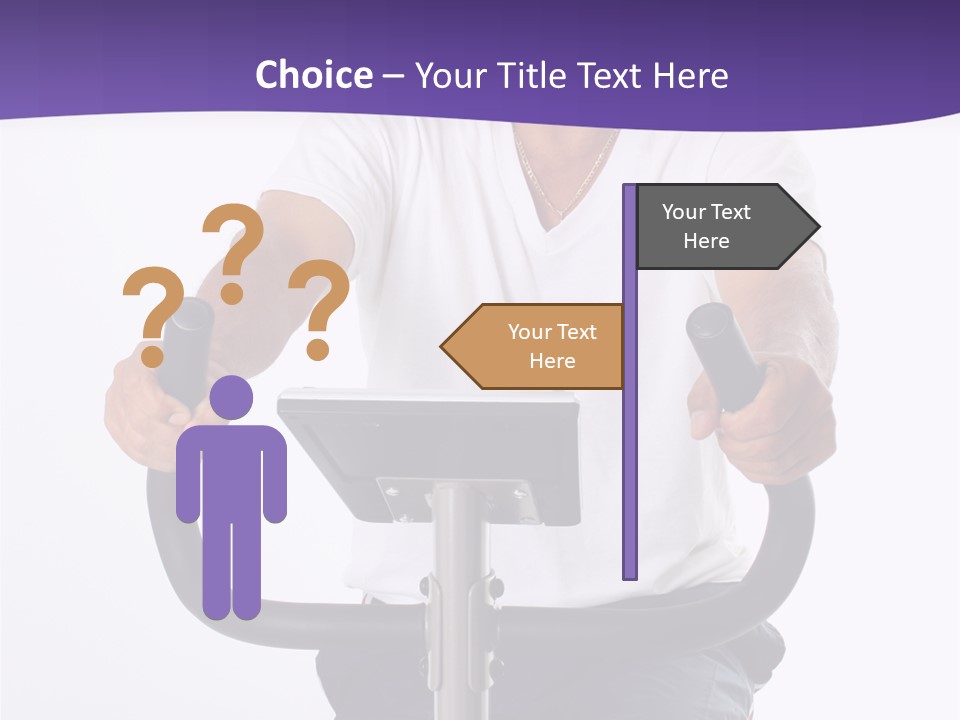 Senior Minority Man Working Out Set On A White Background PowerPoint Template