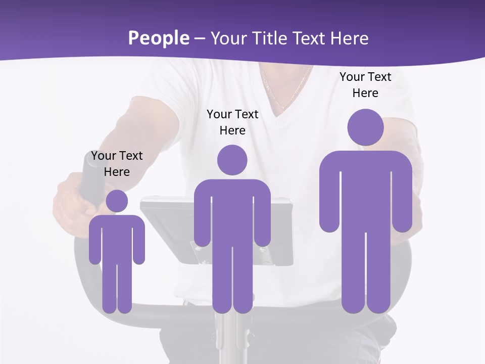 Senior Minority Man Working Out Set On A White Background PowerPoint Template