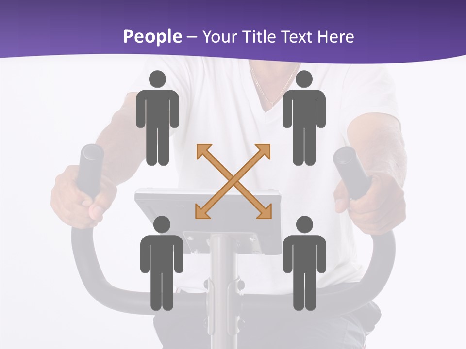 Senior Minority Man Working Out Set On A White Background PowerPoint Template