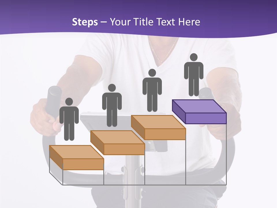 Senior Minority Man Working Out Set On A White Background PowerPoint Template